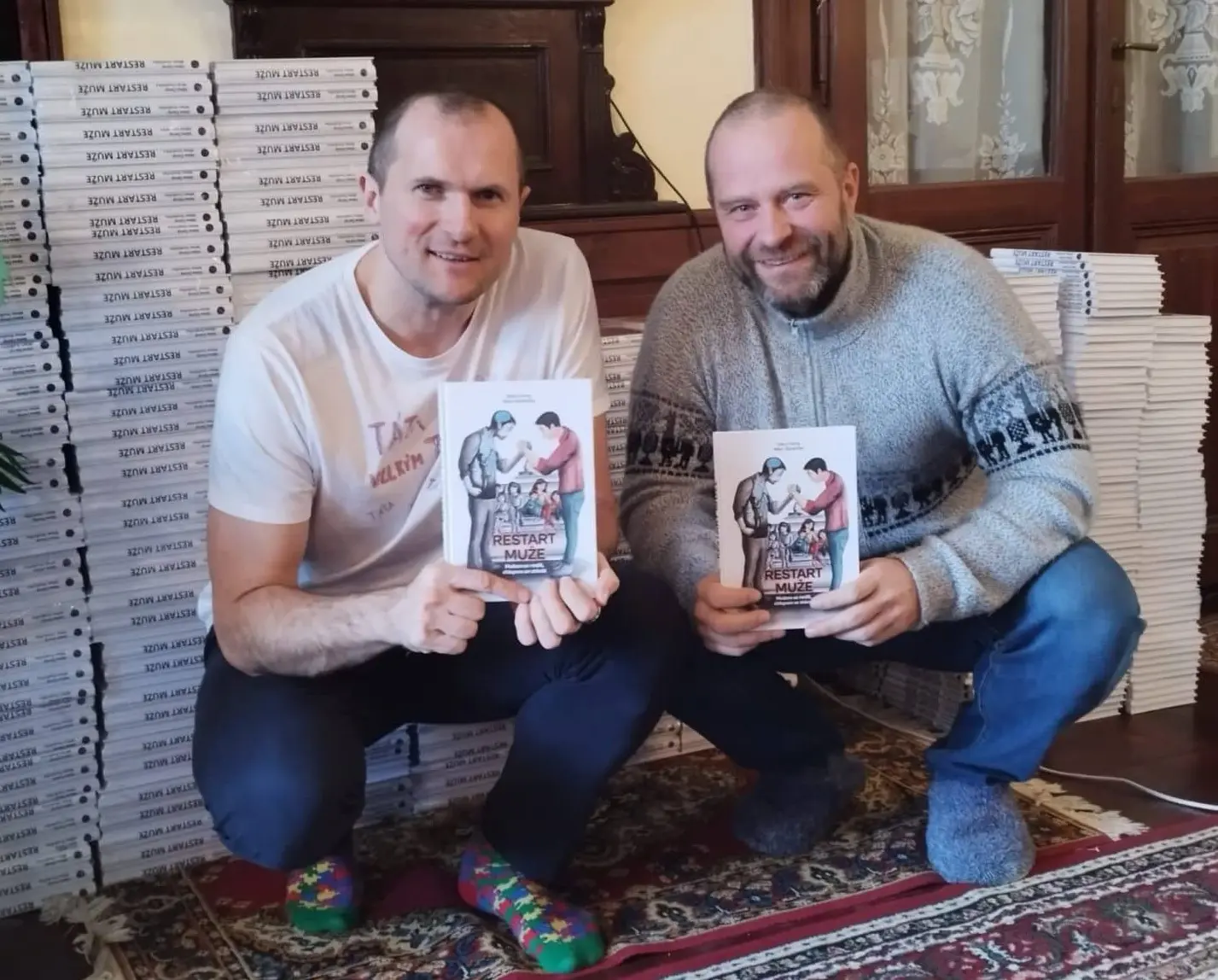 Sláva Černý a Milan Studnička – autoři knihy Restart muže