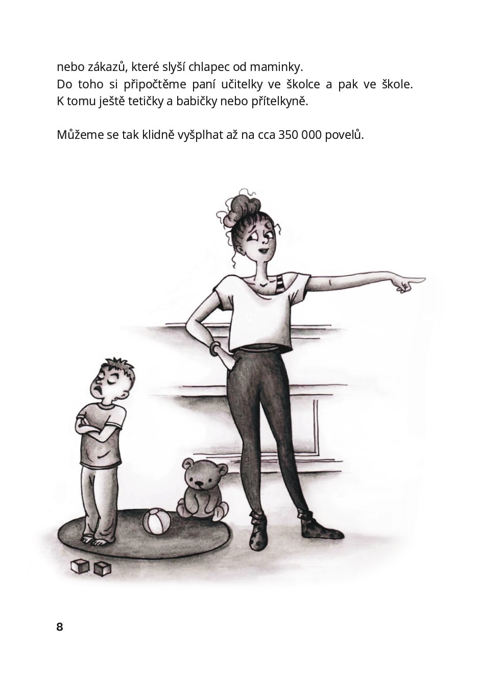 Ukázka z knihy Restart muže – ilustrace a text